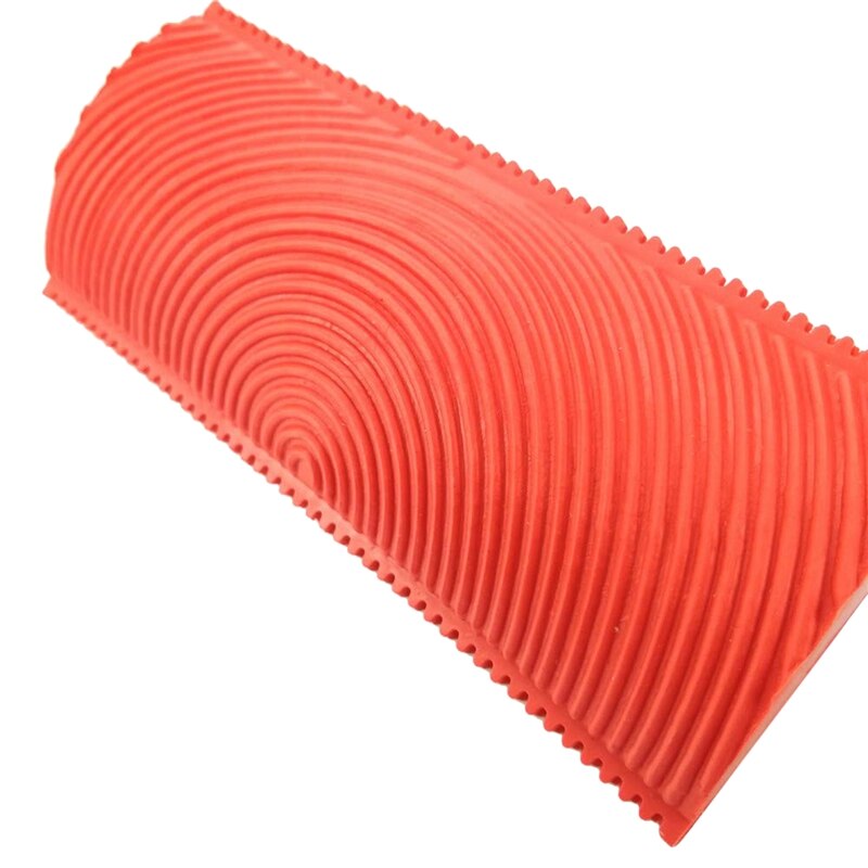 4Pcs Wood Graining Roller Rubber Patin Painting Effects DIY Wall Decoration Tools