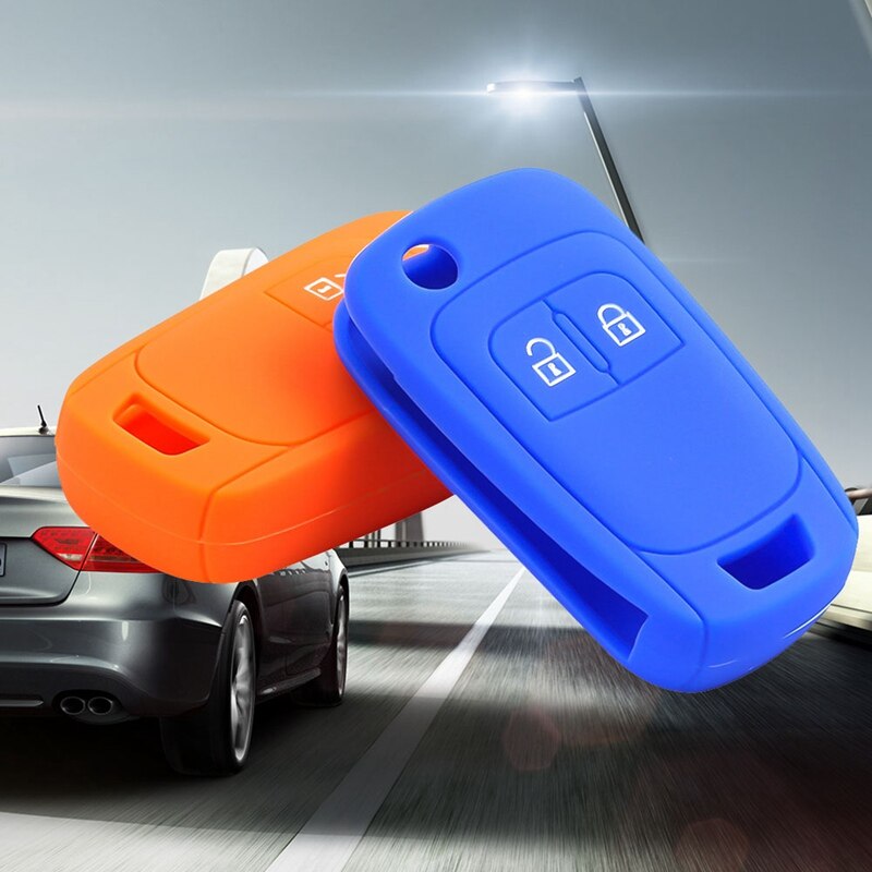 2 Button Silicone Car Remote Key Fob Shell Cover Case For Opel D Zafira C Mokka Insignia Adam