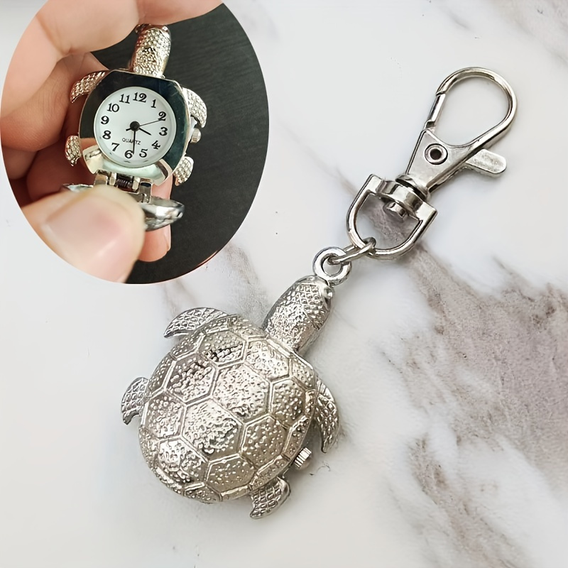Turtle Cartoon Watch 1PC Retro Cartoon Turtle Flip Wall Watch, Pocket W... – Vicedeal