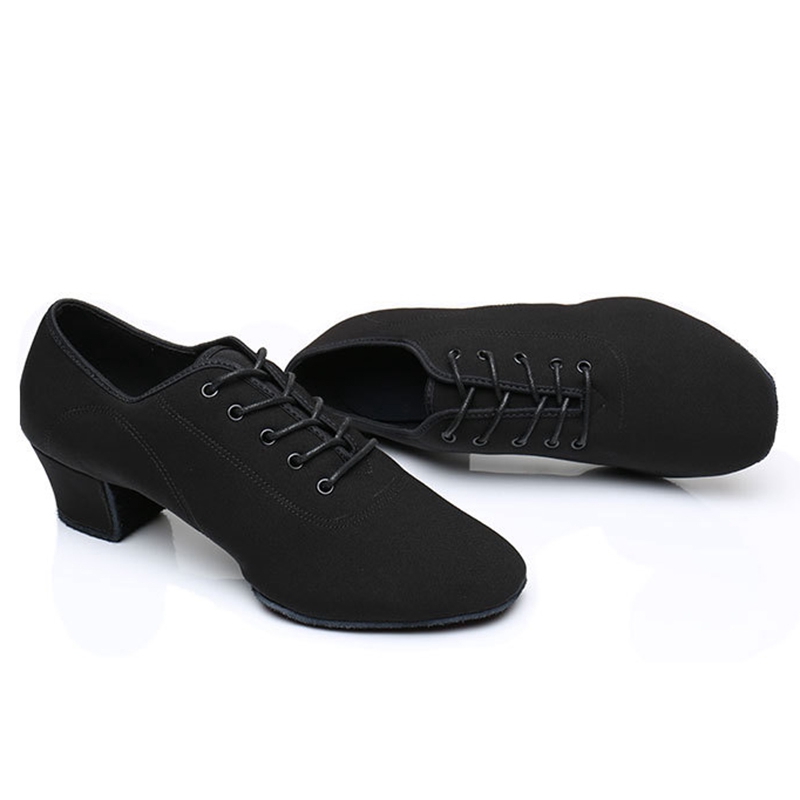 KCDANCE Men's 4.5cm Leatherette Heels Ballroom Dance Shoes