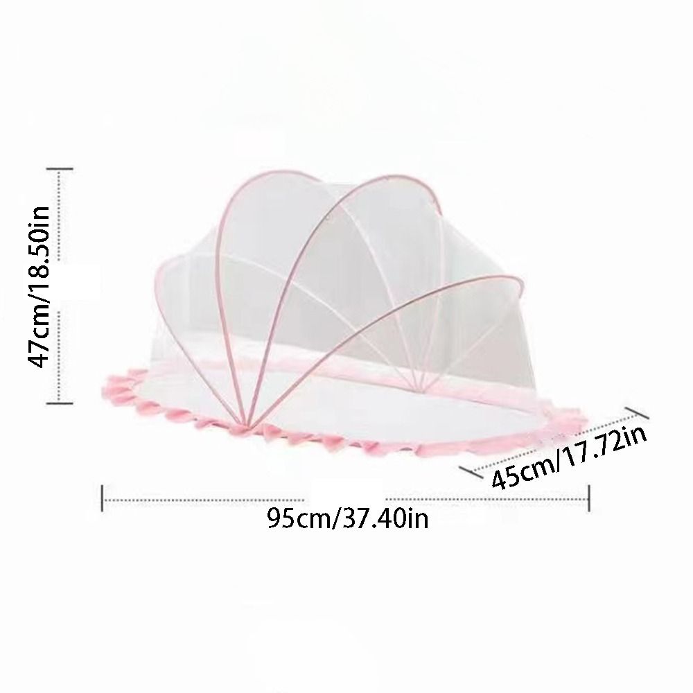 Folding Baby Crib Mosquitoes Net Breathable Full-Coverage Anti-mosquito Mesh Cover Soft Portable Crib Tent Summer