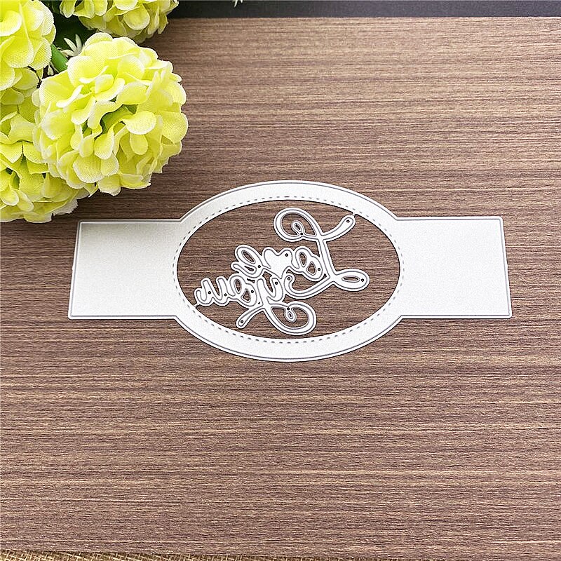 GABARIT DE DECOUPE,silver--Anneaux de mariage matrices de découpe en métal, bricolage