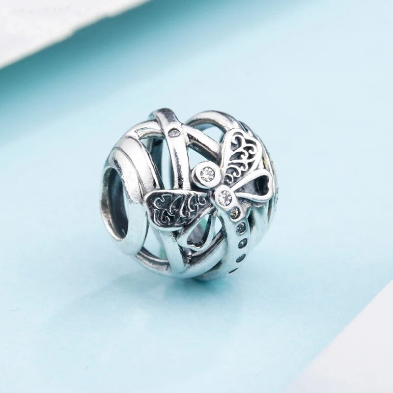 Spring Collection 925 Sterling Silver Women Charm Classic Jewelry Fine Heart Bella Box Pearl Bracelet Necklace: WS425