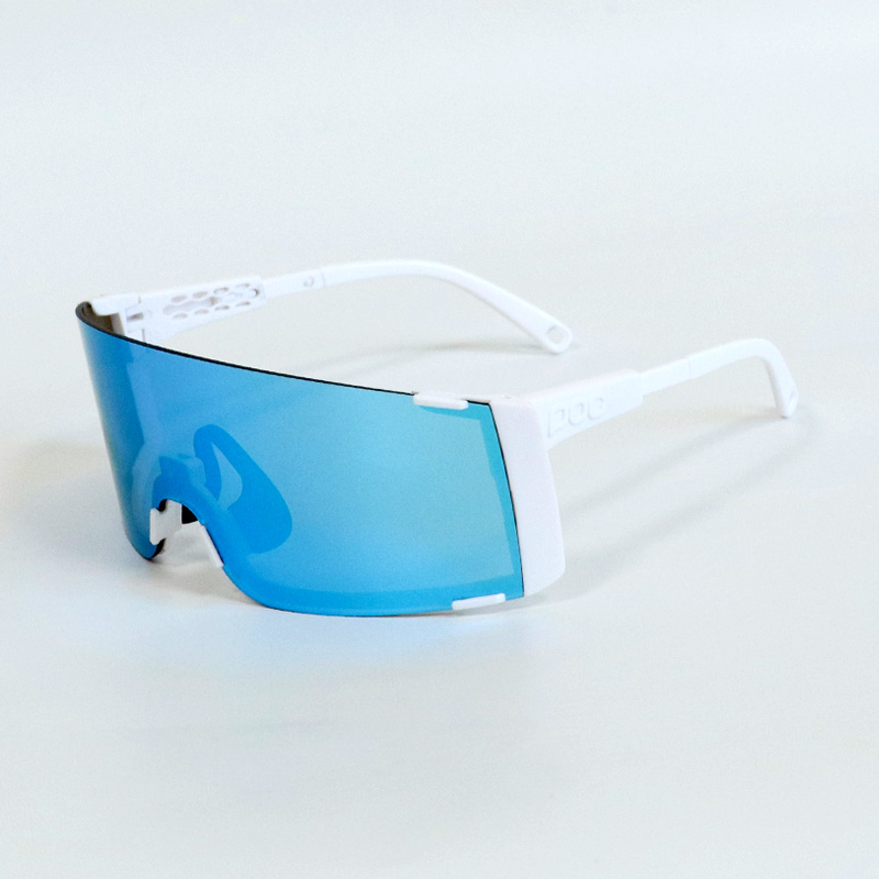 POC 25 Pocat 13.0 fietszonnebril voor racefietsen, TR90-materiaal, UV-bescherming, winddicht,: Sky Blue