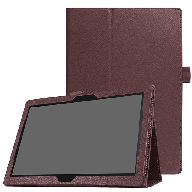Etui na Lenovo Tab 4 10 TB-X304F TB-X304N TB-X304L 10.1 Tablet Funda szczupła stojak PU skórzana klapka dla Lenovo Tab4 10 etui: Brown
