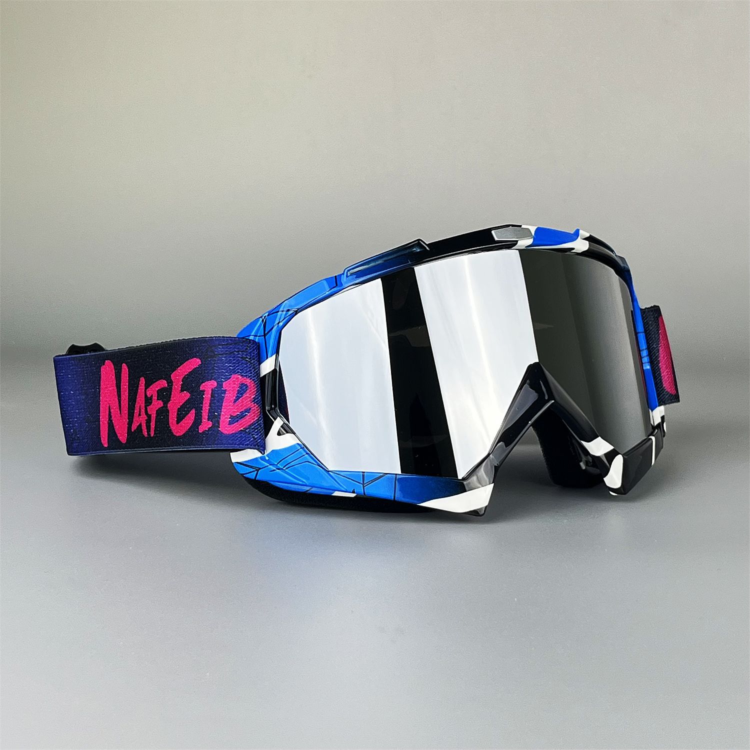 Gafas de Motocross para moto de cross, motocicleta, UTV, gafas de montar todoterreno, Anti UV, a prueba de polvo, antiniebla, carreras para hombres, mujeres, jóvenes y niños: Oro