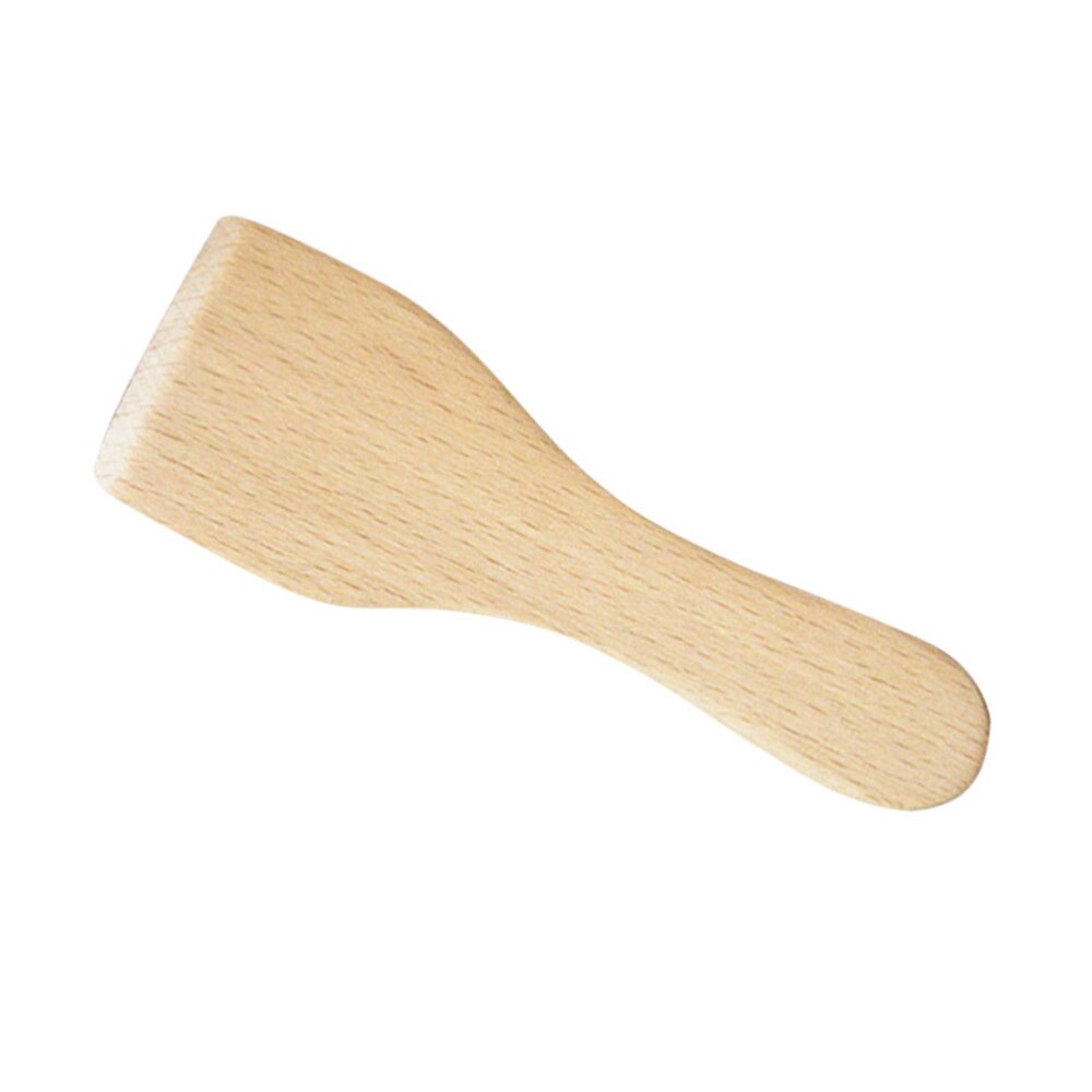 4 stk små smørspader non-stick liten bøk matlagingsspade kjøkkenutstyr tredreier for hjemmecampingrestaurant