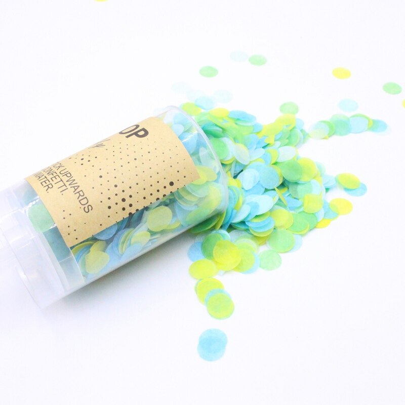 Round Confetti Push-pop Decoration DIY Festive Party Heart-shape Confetti Push-pop Wedding Birthday Decoration Supplies: 5