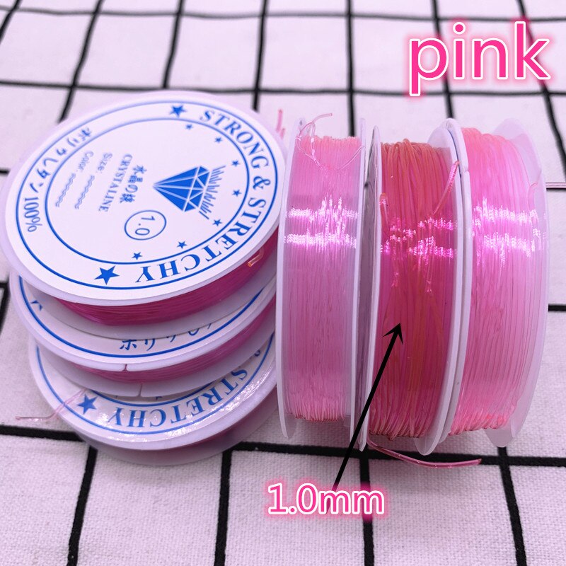 Corde de ligne cristal coloré élastique pour la fabrication de bijoux, Bracelet à perles, fil de pêche, 1.0mm: 11