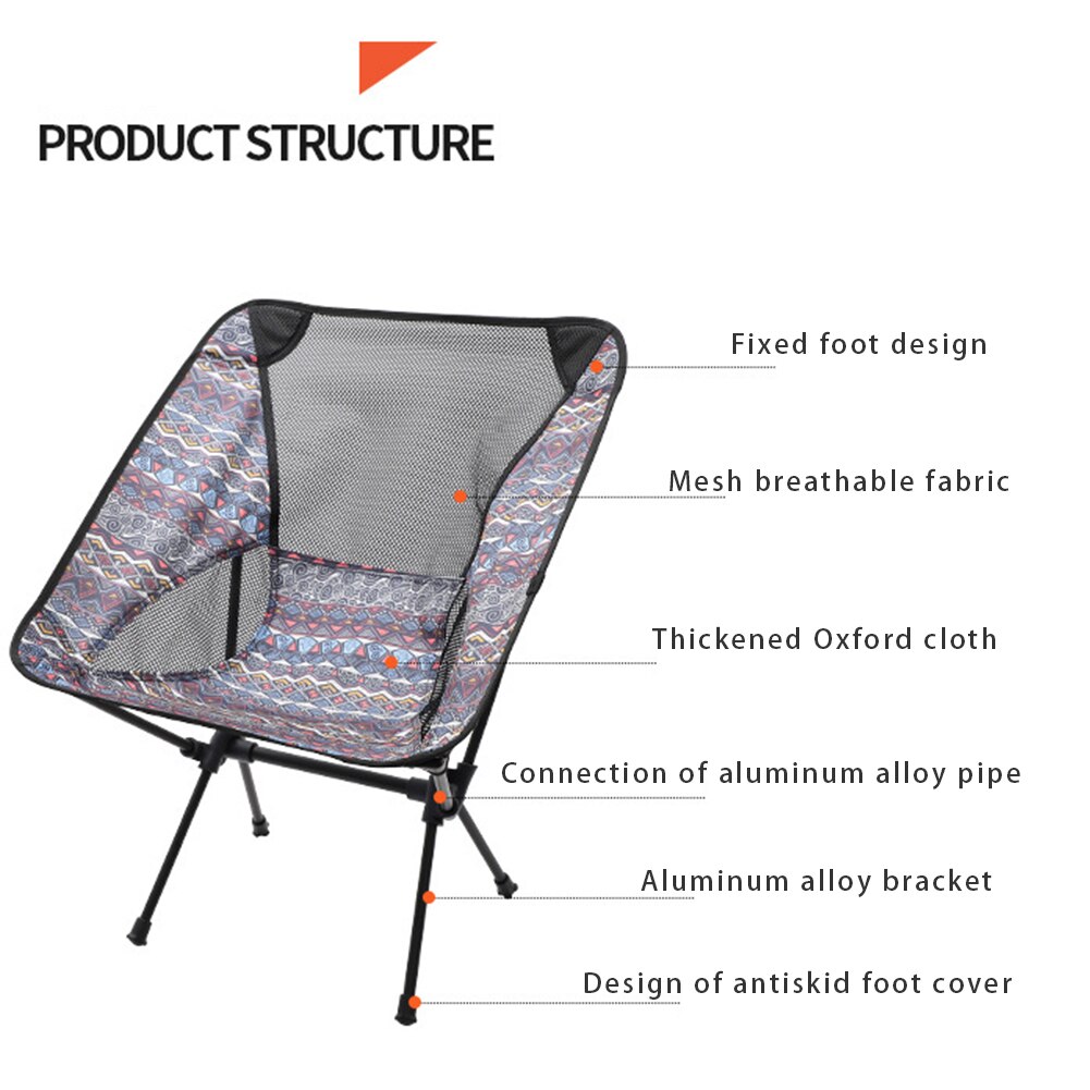 Aluminium Portable Folding Chair Outdoor Camping Strand Wandelen Picknick Bbq Vissen Meubels Met Opbergtas