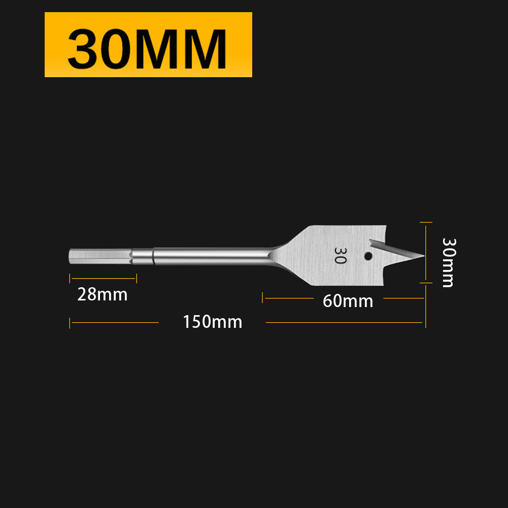 Broca plana para madera, husillo, brocas para carpintería, perforación de madera HCS, herramientas manuales de 20/22/25/28/30/32mm: Rojo