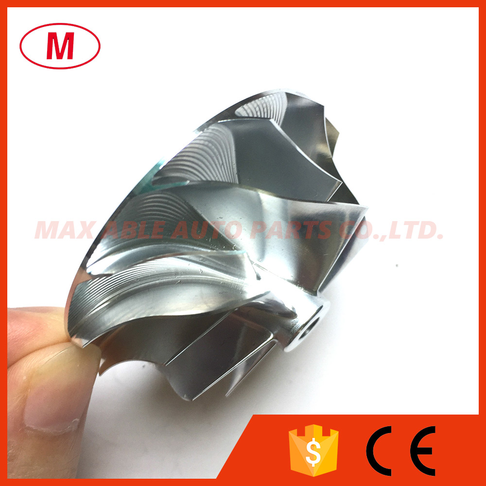 TD04HL 43.75/57.25mm 6+6 blades Forward Turbo Billet Compressor wheel/Aluminum 2618/turbocharger Milling wheel