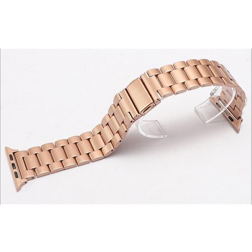 metal strap for apple watch 4 5 band 44mm 40mm apple watch band 42mm 38mm iwatch series 5/4/3/2/1 Stainless Steel bracelet belt: rose gold / 42mm-44mm