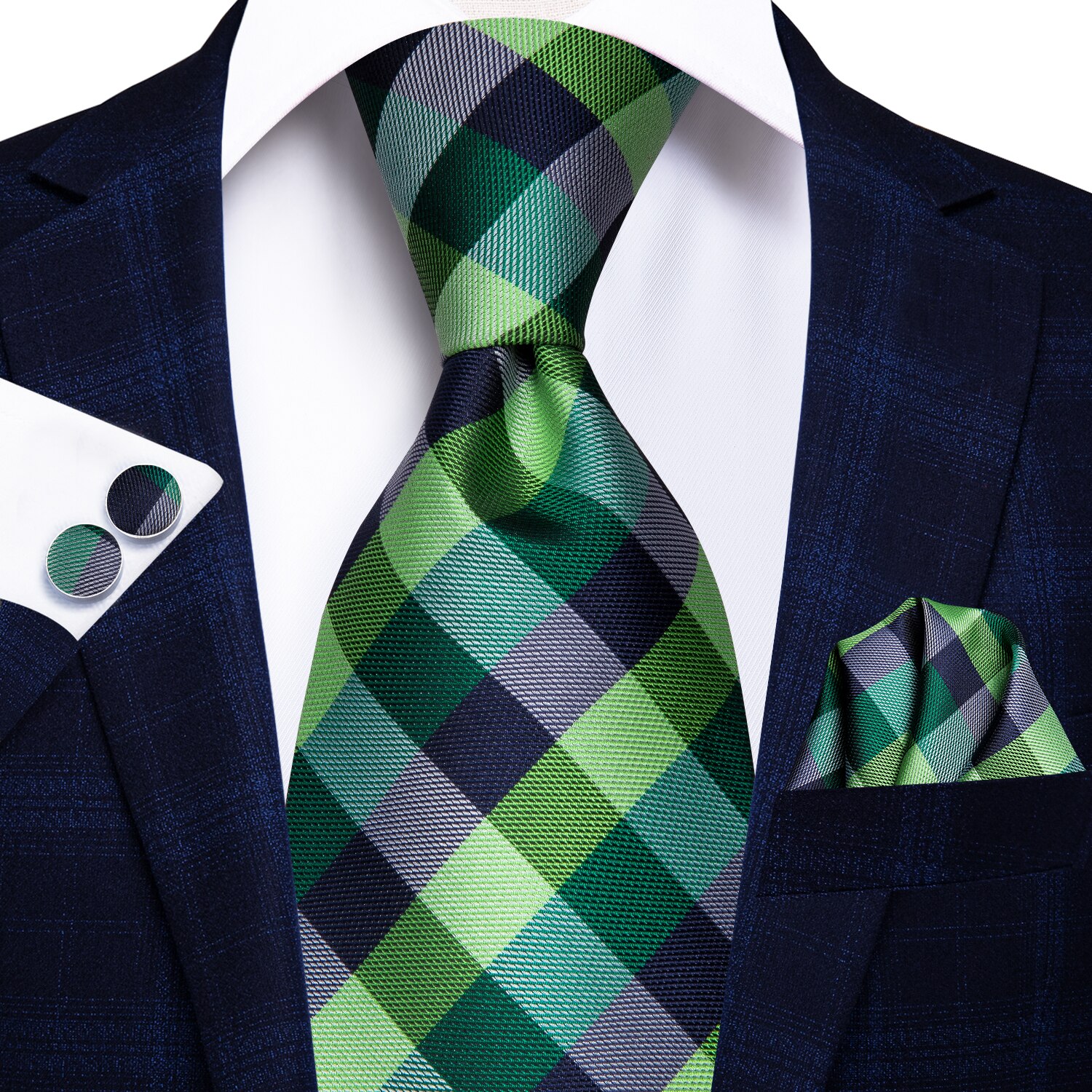 Hallo-Krawatte Grün Neue -Geschäft Paisley 100% Seide herren Krawatte Krawatte 8,5 cm Krawatten für Männer Formale luxus Hochzeit Gravata: SN-406