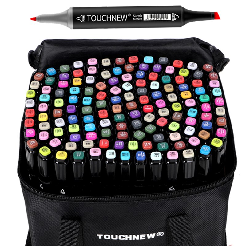 TouchNEW Soft Brush Markers Pen Sketch Markers Alcohol Based Dual Head Brush Markers Pen For Drawing Manga Art Supplies Markers