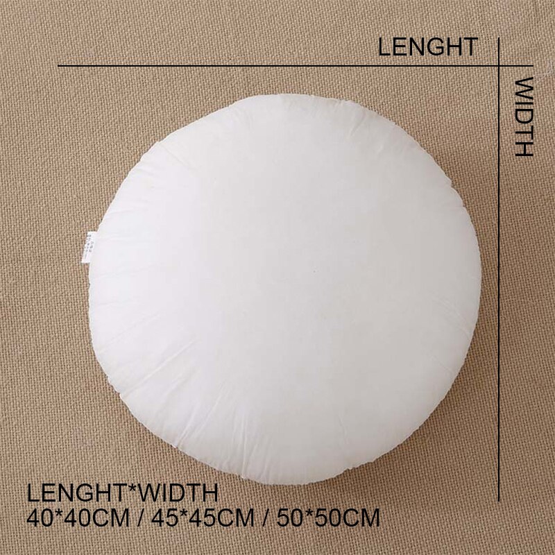 Non Woven Stoffen Sierkussen Innerlijke Ronde Voor Kussen Insert Vulling Kussen Filler Sofa Decoratieve Decor Thuis Zachte 3 Maten