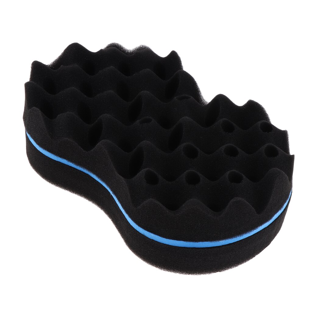 Curl Barber Twist Sponge Large Holes Hair Brush Double Sided Sponge Locking Twist Curling Coils Wave Male Boys and Female Girls