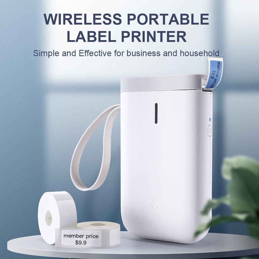 D11 Label Printer Mini Portable Pocket No Ink Wireless Label Maker Machine for Mobile Phone Home Office Use Print With Name