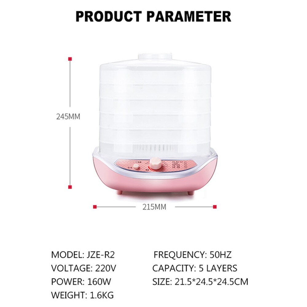 Household Dehydration Machine For Fruit And Vegetable Drying Food Air-Dried Meat Food Dehydration And Fruit Drying Machine