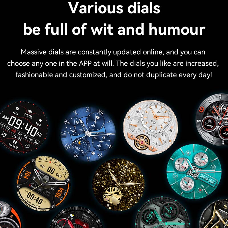 AMOLED HK85 Smartwatch pour iOS et Android, Montre intelligente d'appel Bluetooth, Horloge du monde du sport, Calculatrice, 2024 pouces, , 1.43