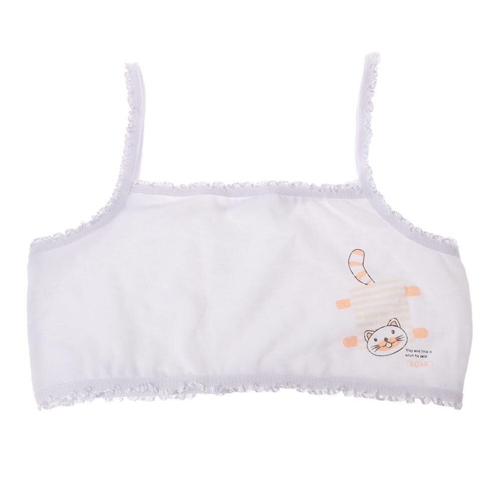 Young Girl Training Bra Children Girl Cartoon Printing Bra Teenage Underwear