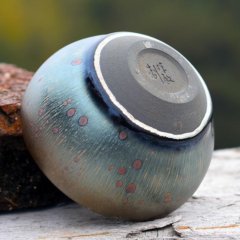 120ml kinesisk te kopp lilla sand porselen tekopp sett tekanne drinkware keramisk kina kung fu te sett keramisk kopp kinesisk