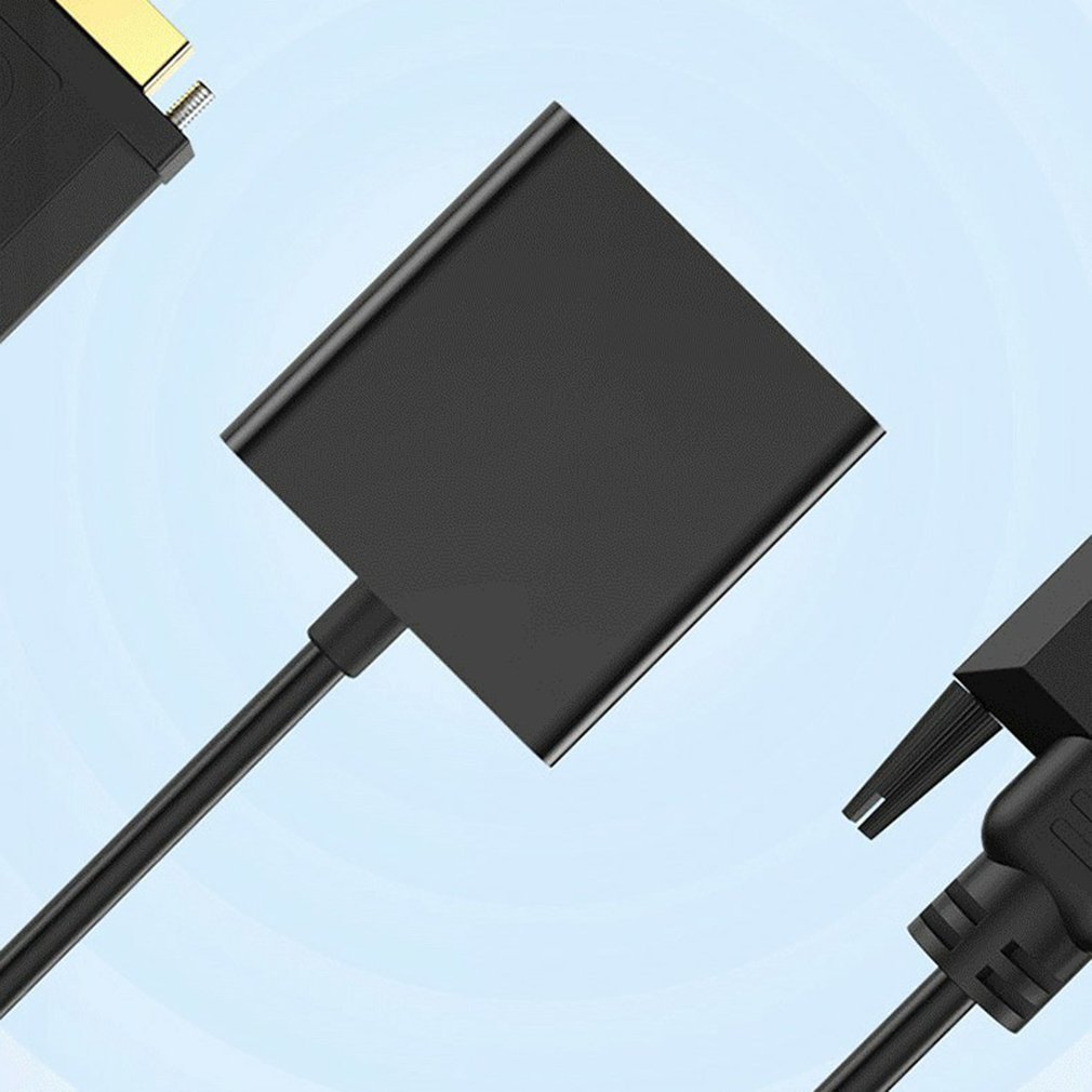 DVI-D Adapter DVI To VGA Full Hd 1080p Cable Videos Converter 24 + 1 25 Pin To 15 Pin Cable Converter Computer DVI To VGA