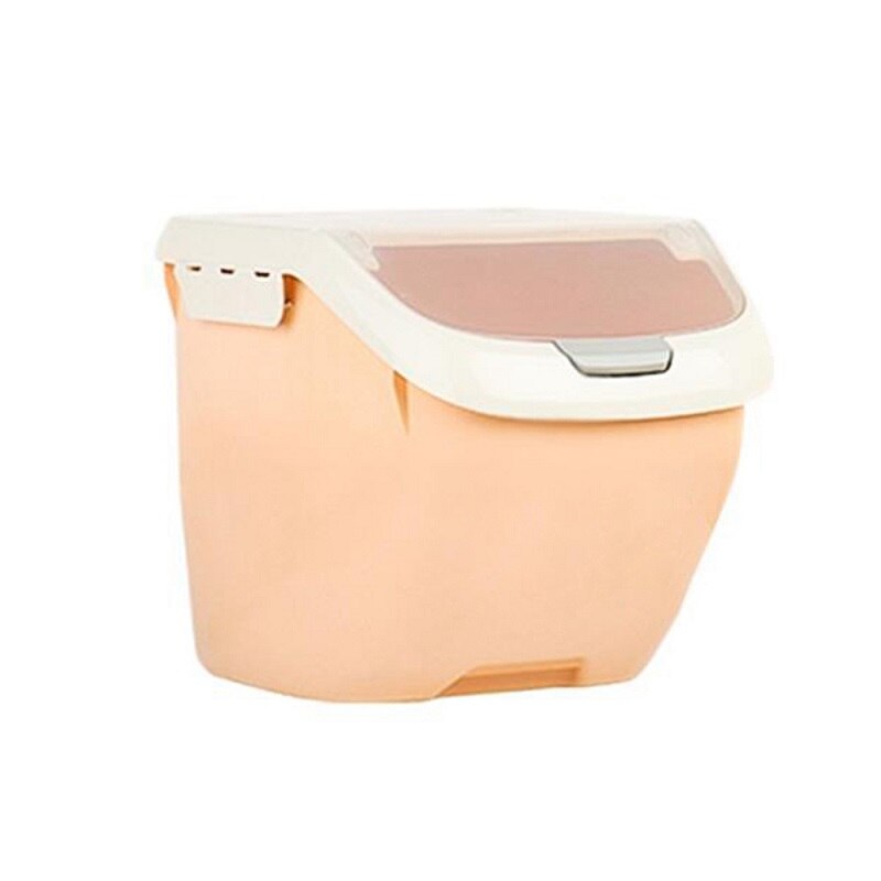 6KG/10KG/15KG Moisture-proof Dry Food Storage containers Sealed Box Rice Storage Container Kitchen Organization: 10 kg orange