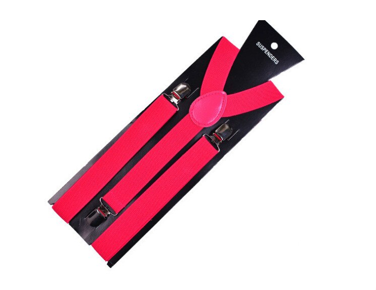 Adjustable Elasticated Adult Suspender Straps Unisex Women Men Y Shape Elastic Clip-on Suspenders 3 Clip Pants Braces