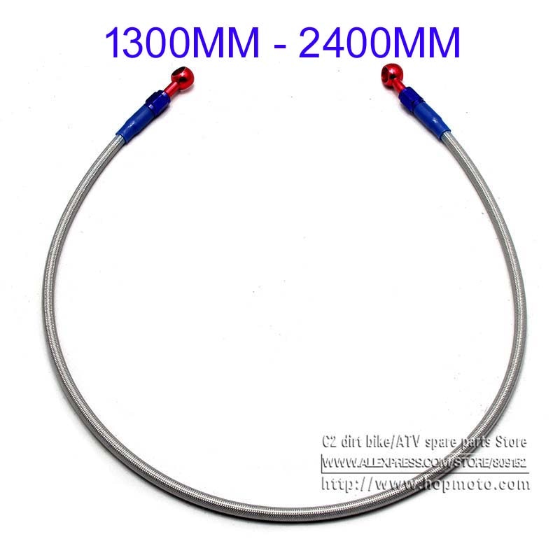 STAINLESS STEEL BRAIDED CLUTCH LINE SOLID ORANGE| CORE MOTO