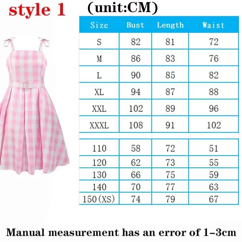 Pink Princess Cosplay Costume for Women Margot Bar Bii Dress Halloween Cute Outfits for Girls Women Role Play