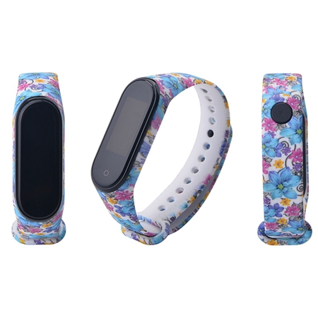 Correa de silicona para Xiaomi Mi band 3 y 4, Correa Universal de silicona con estampado de dibujos animados para pulsera inteligente Mi Band 3 y Mi band 4: Dream 2