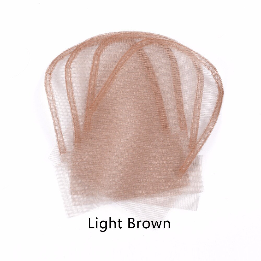 Swiss Lace perruque avec closure base frontale | 4x4 pouces, casquettes de couleur marron pour faire closure, 6 pièces/lot