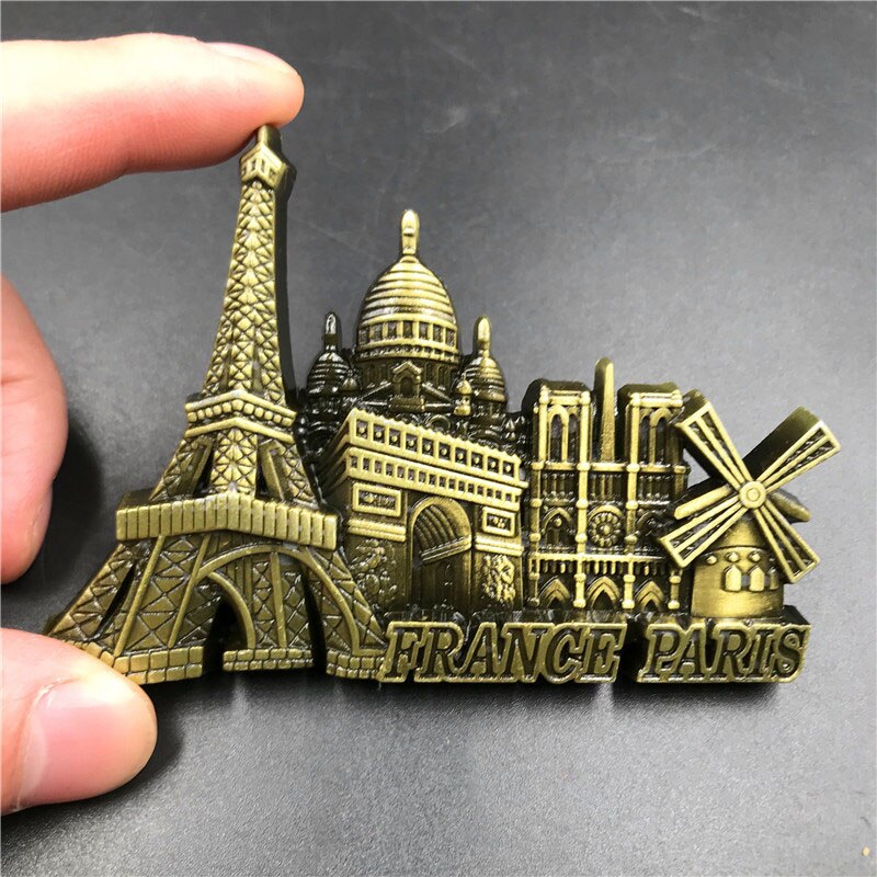 Imanes de nevera 3d de Metal, frigorífico pegado, águila americana, Jerusalén, Israel, Londres, autobús, nueva york, París, recuerdos, decoración del hogar