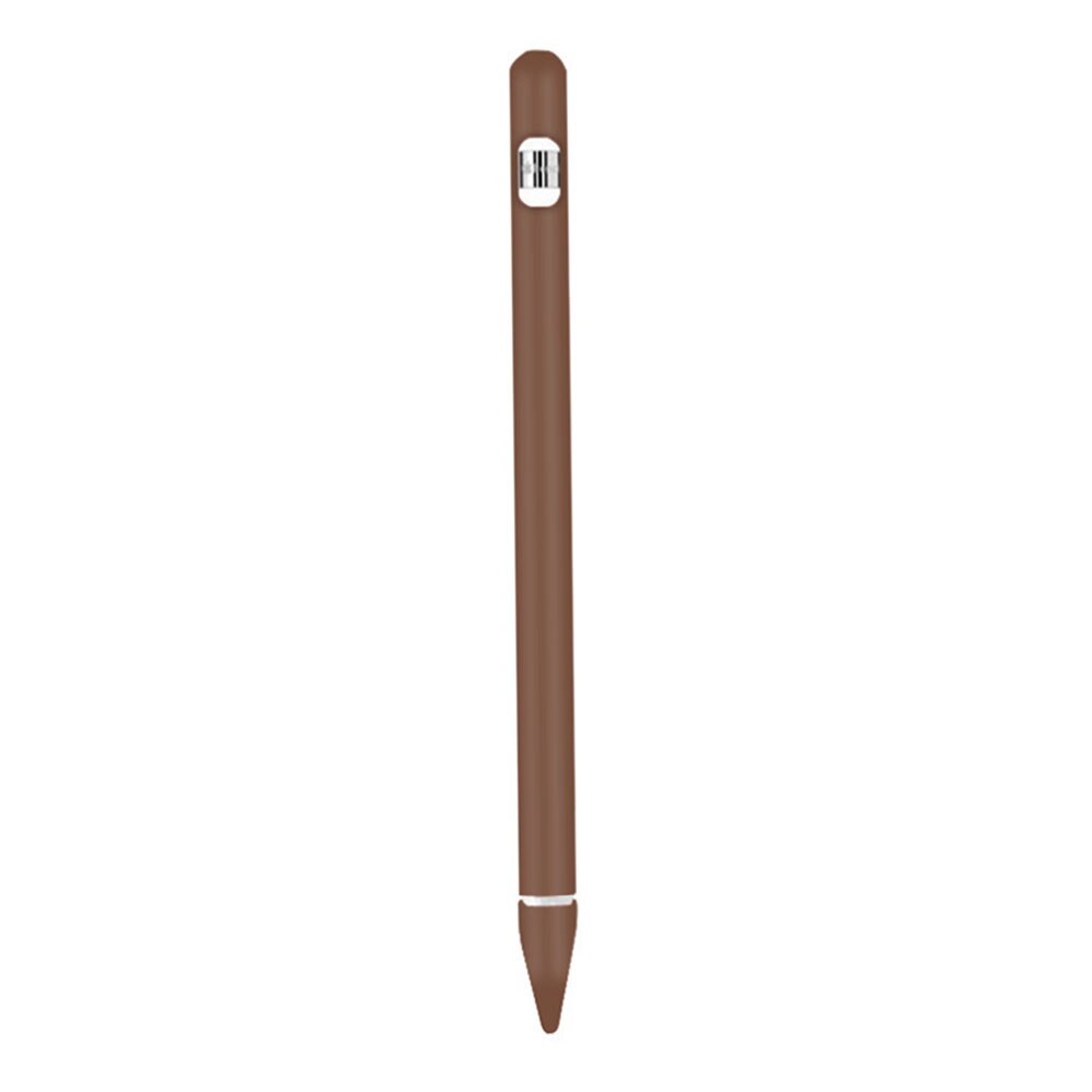 Funda protectora para Apple Pencil 1, funda de silicona blanda de colores Compatible con iPad, tableta, lápiz táctil: Brown
