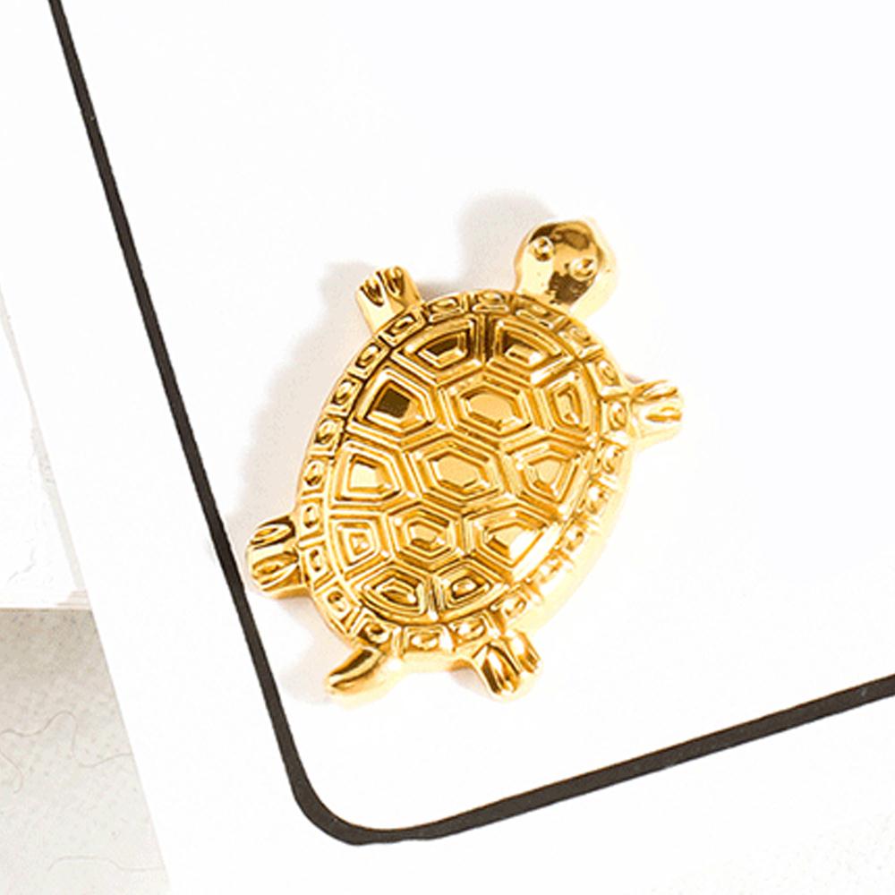 Amuleto de la suerte aleación portátil Mini chapado simulación teléfono móvil tortugas doradas simulación tortuga accesorios mascota Decoración