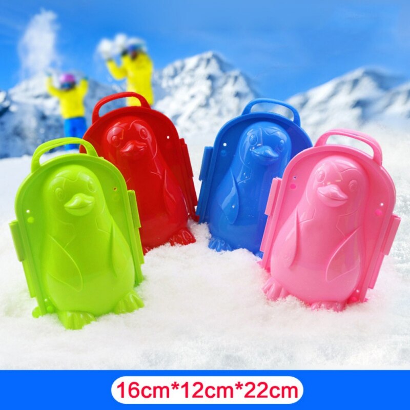 SchöNe Ebene Ente FußBall Schneeball Clip Hersteller freundlicher draussen Winter Schnee Sand bilden Werkzeug Kreative Lustige Sport Für freundlicher