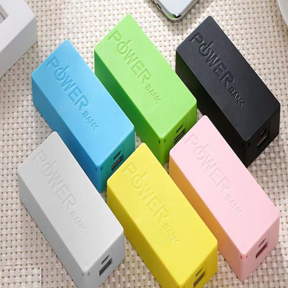 Power Bank Box Universal Welding-free Portable Power Bank Shell Shockproof 2 x 18650 Battery Mobile Charger DIY Case for Phone