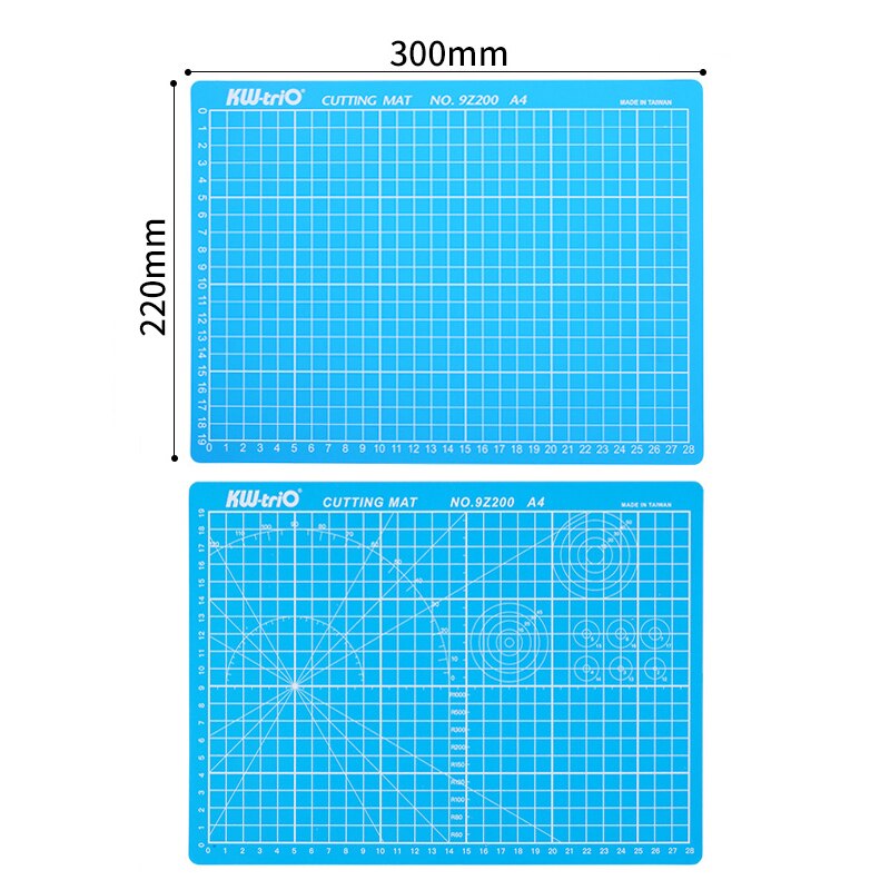 PVC A4 Pink Cutting Mat Cutting Pad Patchwork Cut Pad A4 Double-Sided Self-Healing Patchwork Craft Cutting Board DIY Tools: Blue