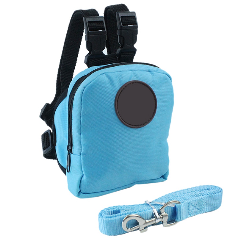 Leuke Mini Rugzak Voor Kat Hond Met Harnas Leiband Rugzak Voor Kleine Hond Multifunctionele Hond Rugzak Tas: Blauw / S