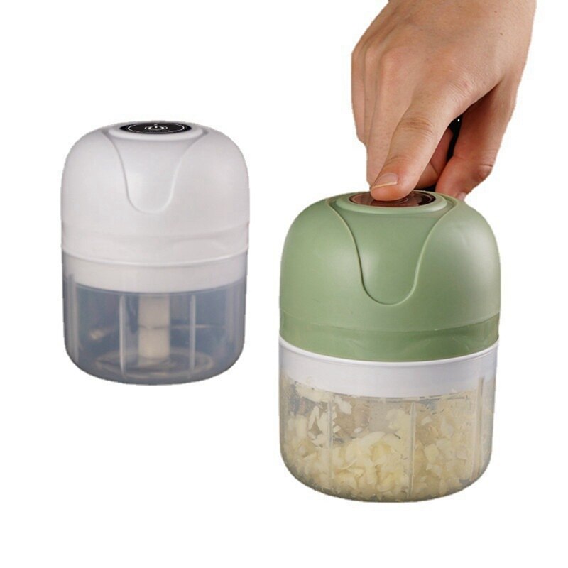 Mini presse-ail électrique sans fil USB de 250Ml, hachoir à légumes, à Chili, à viande, outil de cuisine