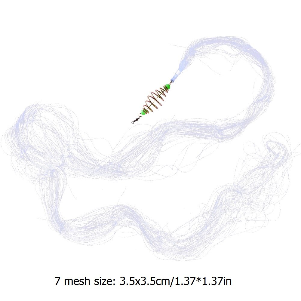 7/11/12 Visnet Mesh Nylon Visnet Trap Slijtvaste Vissen Kooi Casting Netwerk Vis Catcher Ondiepte levert Pakken: 3.5x3.5cm