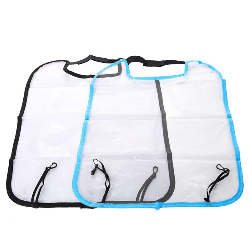 Useful Car Back Seat Protector Cover Kicking Mat Clean Protection For Kids Child Seats Black/Blue