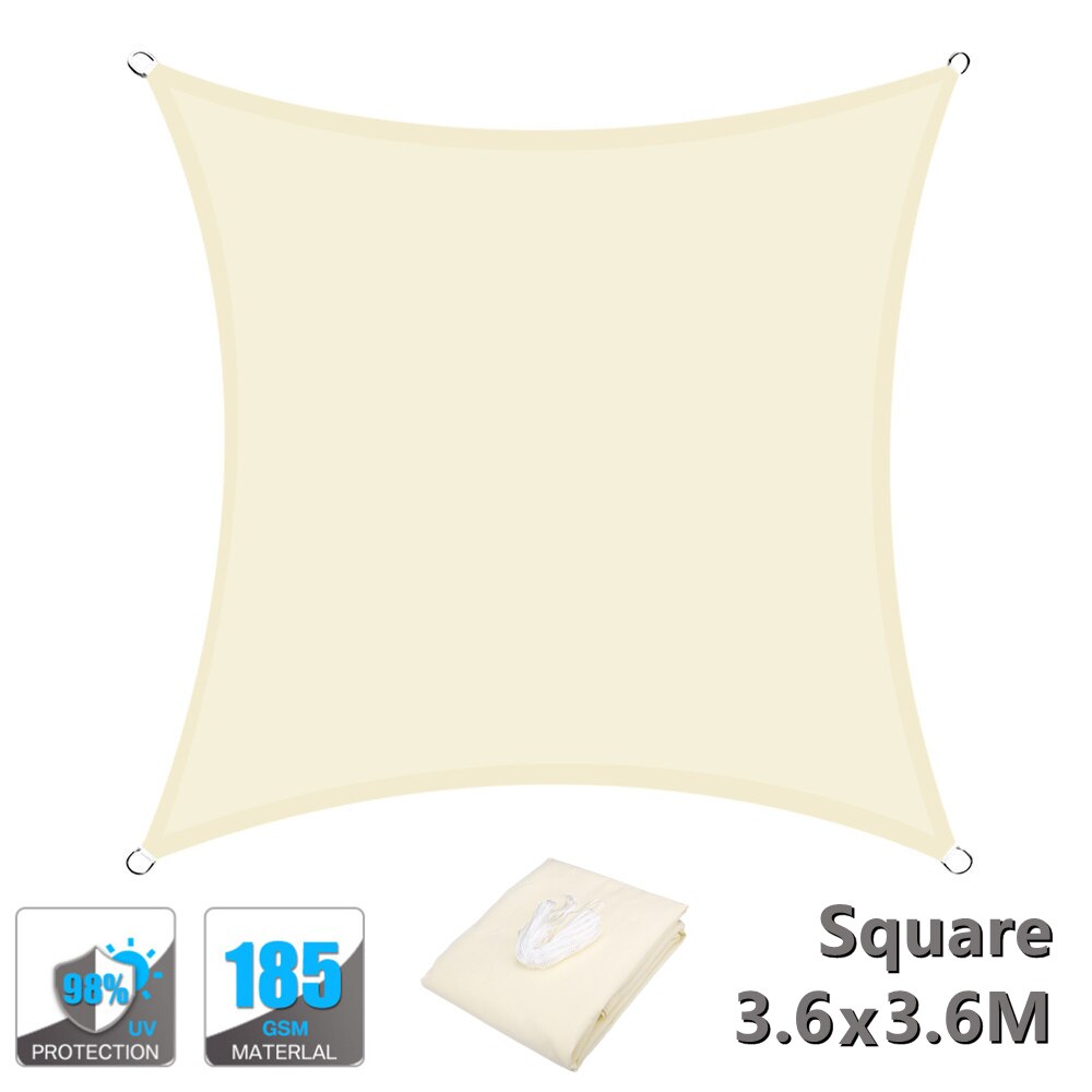 Sonne Sonnensegel 98% UV Block Sonnenschirm Segel für Terrassen Hinterhof Parkplatz Baldachin Markise Zelte Party Im Freien Pavillon Pergola Abdeckung: 3.6X3.6M