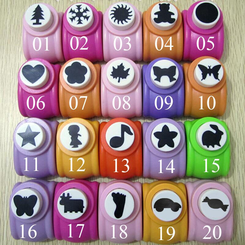 20 Style 2.5cm DIY Paper Printing Card Cutter Scrapbook Shaper large Embossing device Hole Punch Handmade decoration Craft