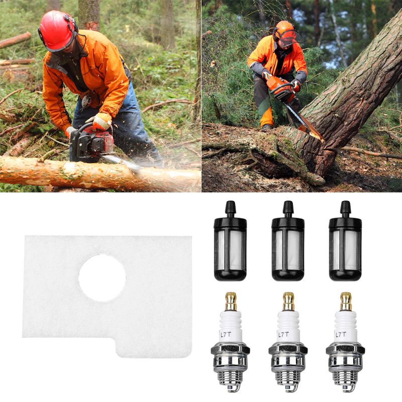 Luchtfilter Bougieset voor STIHL MS180 MS170 018 017 MS 180 170 Kettingzaag, Kettingzaag Vervangende Onderdelen, Luchtfilter Brandstoffilter Bougie, Eenvoudig Te Installeren en Te Vervangen