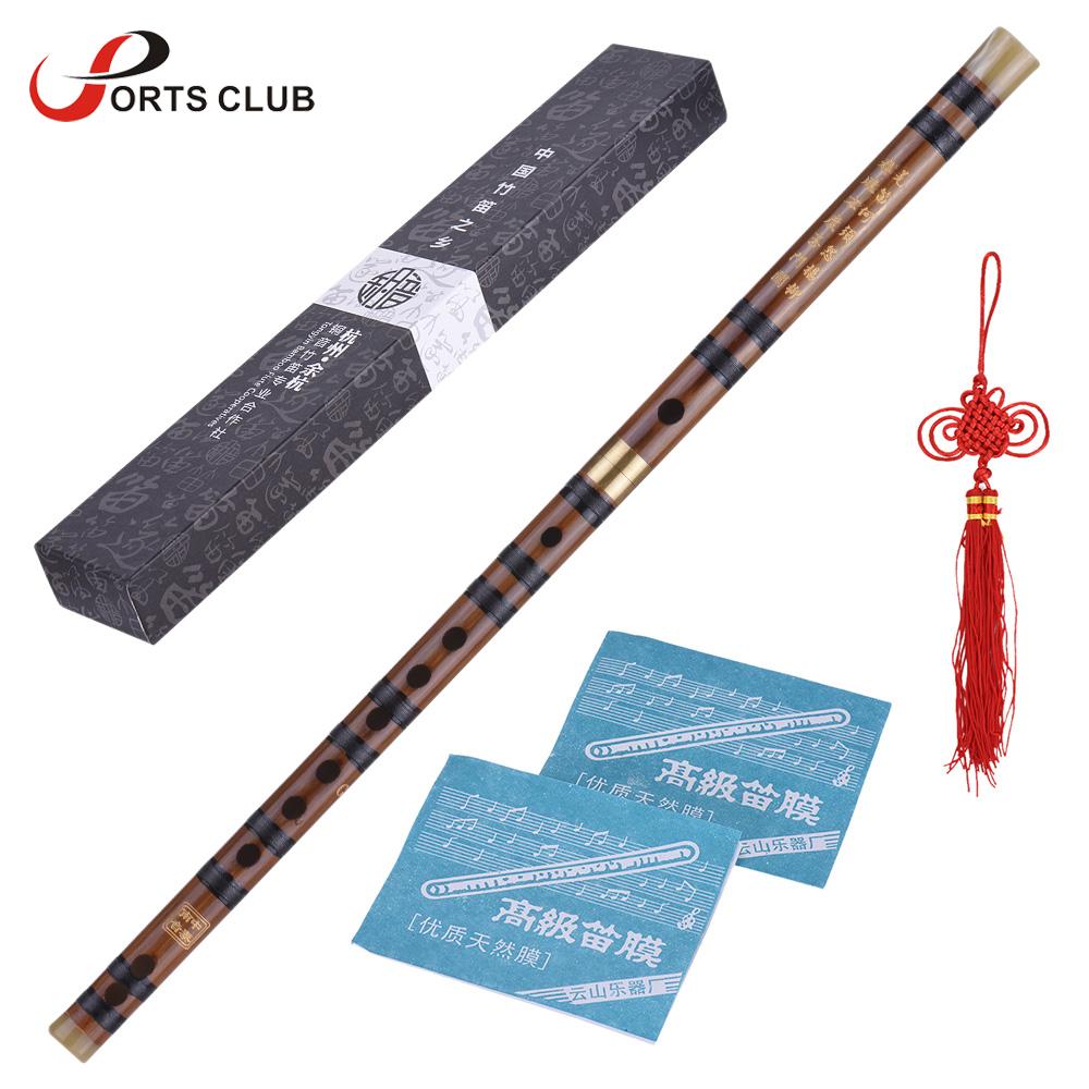Flauta de bambú amarga enchufable Dizi, instrumento Musical chino tradicional hecho a mano, clave de C/D/E/G/F