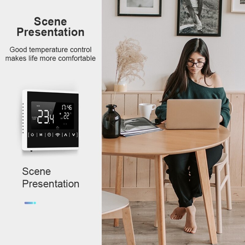 Ac85 ~ 250v vloerverwarming elektrische kamerthermostaat temperatuurregelaar 220v 16a 35ed