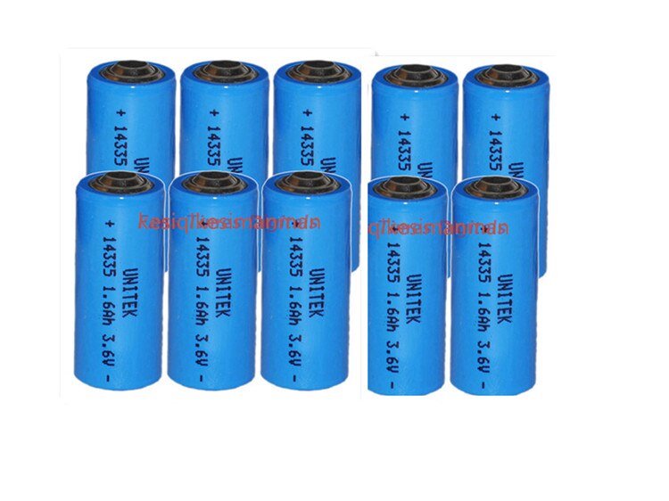 10 STKS 3.6 V 2/3AA ER14335 14335 liSOCL2 Lithium batterij cell 1600 mah PCL droog primaire batterij vervangen voor TADIRAN TL-4955