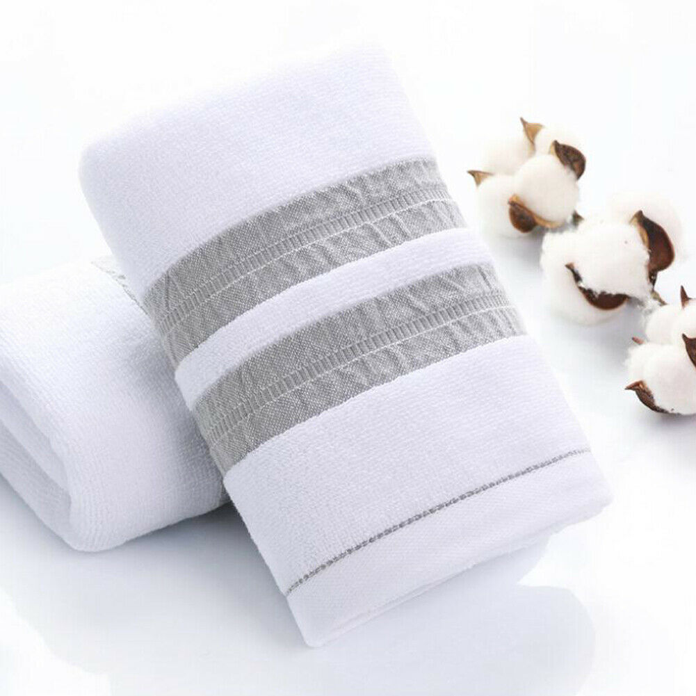 Super blød, absorberende luksus ren bomulds håndklæder, badelagner ballesæt: Hvid
